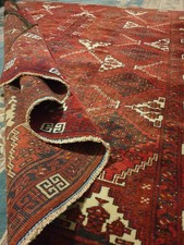 Original Handgeknüpfter Afghan Buchara Wolle Teppich 150×185Cm Orientteppich Rug