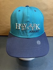 Vintage Holly Creek Resort Teal Made In USA Snapback Hat