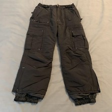 Pulse Ski Snow Pants Jr Boys M Black Insulated Cargo Water Resistant Winter