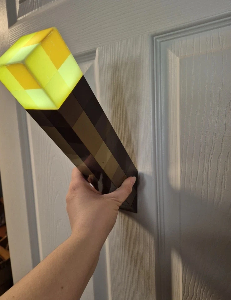 Minecraft Torch Battery Operated Portable Night Light-2 Packs Halloween Kid Gift - Image 2 of 4