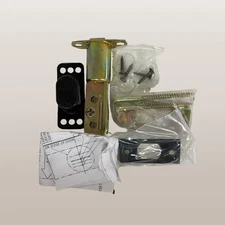 Signature Hardware Deadbolt Latch Set Antique Brass 2-3/4" Backset