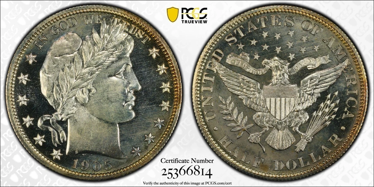 PCGS 1905 Year Barber Half Dollars (1892-1915) for sale | eBay