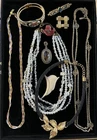 Vintage Modern Costume Jewelry Lot Monet Lia Sophia Unsigned Brooch Necklace Pin
