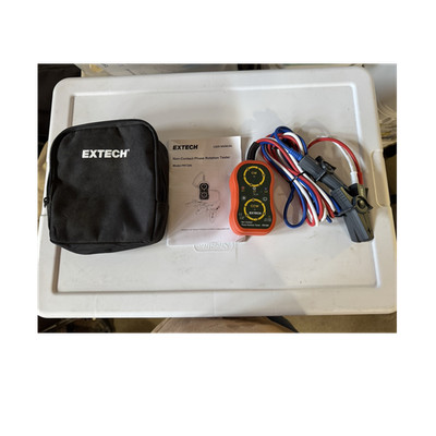Extech PR1200 Non-Contact Phase Rotation Tester w/ Leads, Case, LED Indicator