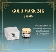 24K Gold Mask Anti-Aging Luxurious Facial Treatment Radiant Skin Firming Beauty