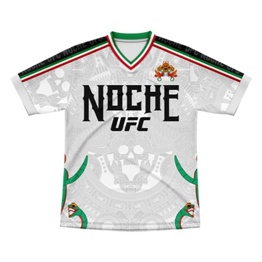 NEW Men's Size L UFC Noche Futbol Soccer Jersey White 2024