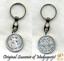 Keyring Locket St. Benedict Medjugorje Hrvatska Croatia Mir Mir