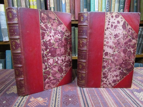 1827 O'Meara NAPOLEON IN EXILE, OR A VOICE FROM ST HELENA Beautiful Leather Rare - Picture 2 of 19