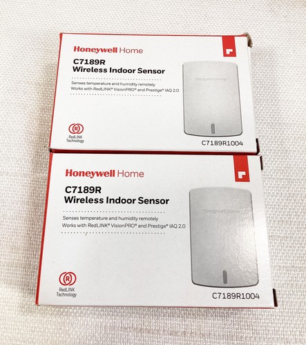 New 2 Pack of Honeywell Wireless Indoor Sensor Redlink Red Link - C7189R1004 - Picture 2 of 2