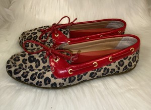 sperry leopard flats