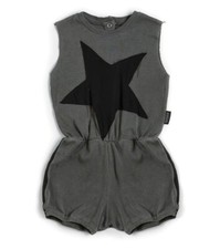 Nununu Star Patch Yoga Overall in Vintage Grey