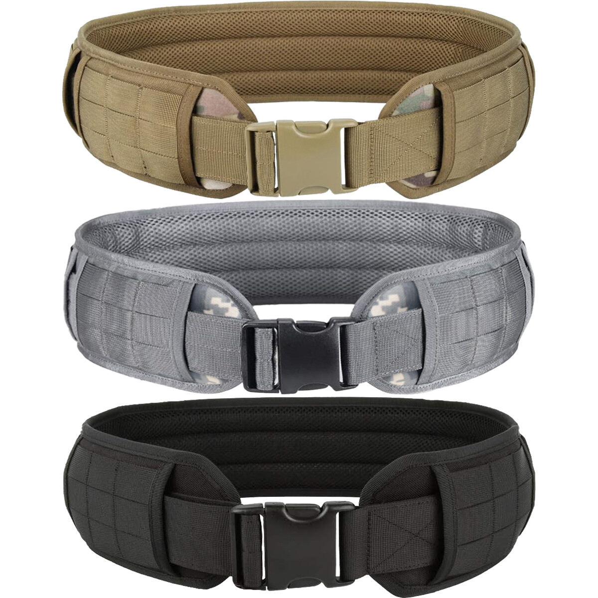 Military Waist Belt Multi-Purpose Molle Tactical Heavy Duty Padded