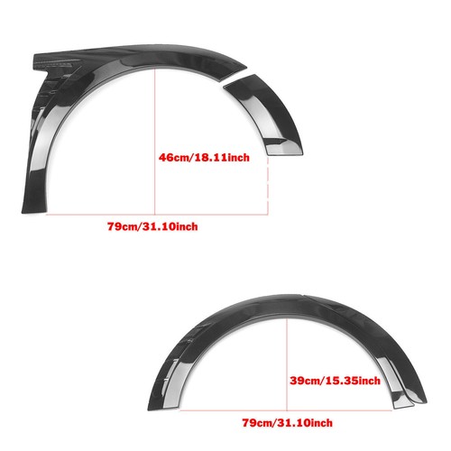 Für Toyota Camry 2018-2024 SE XSE YOFER Stil Fender Flares Abdeckung Glänzend - Picture 11 of 12