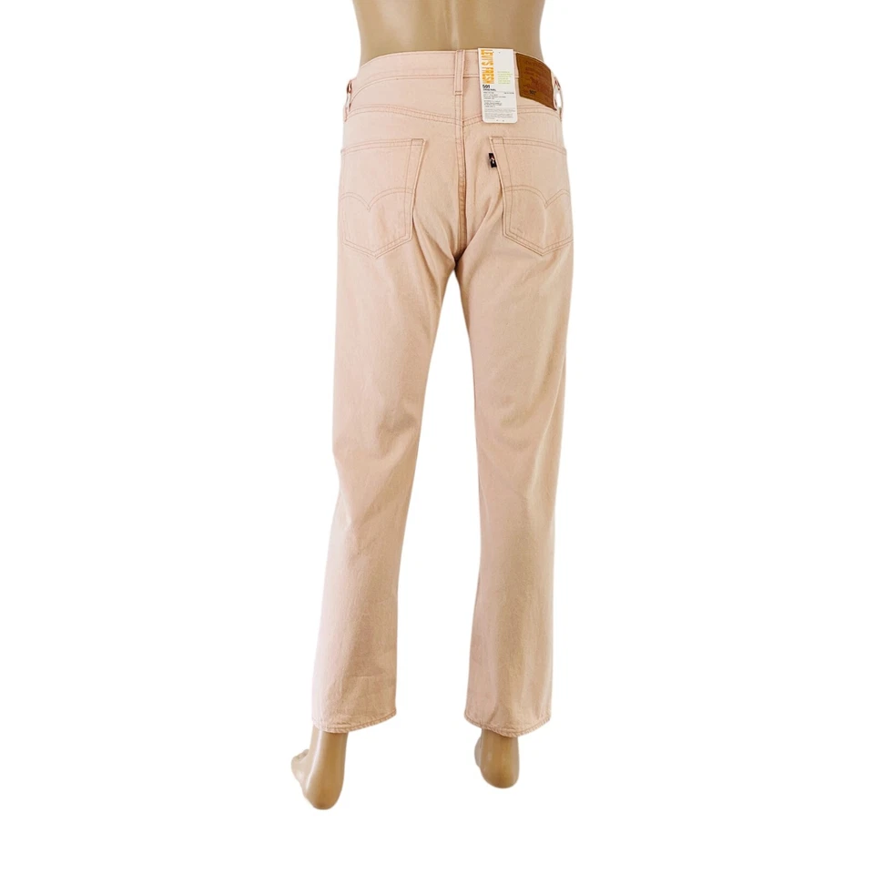 Jeans Levi's Premium 501 Fresh Hombres Rosa Claro Corte Recto Regular W31 L30 - Imagen 2 de 4