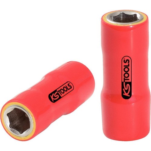 KS Tools Bussola Di Riduzione Isolata 1/2” Femmina A 3/8” Maschio – DIN 3123, Conforme IEC 60900