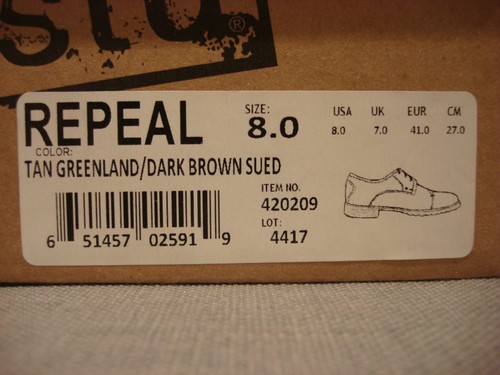BED STU MEN'S REPEAL TAN GREENLAND DARK BROWN SHOES SIZE 8 - BRAND NEW - NWT - Picture 12 of 12