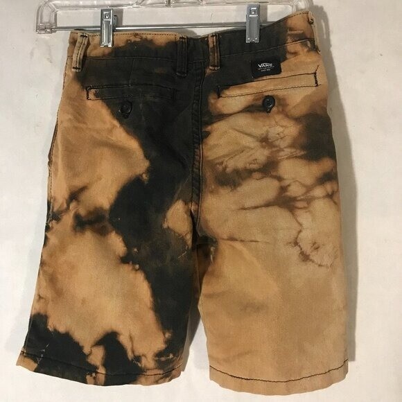 Vans Shorts Tie Dye size 26 Cotton Tied Dyed Black Vintage Skate Punk Upcycled thumbnail 4