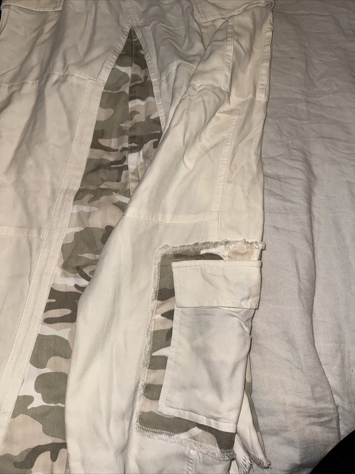 Falda Larga Da Nang Off White Y Camuflada Nueva Con Etiquetas Carga Seda Foto 3 de 4