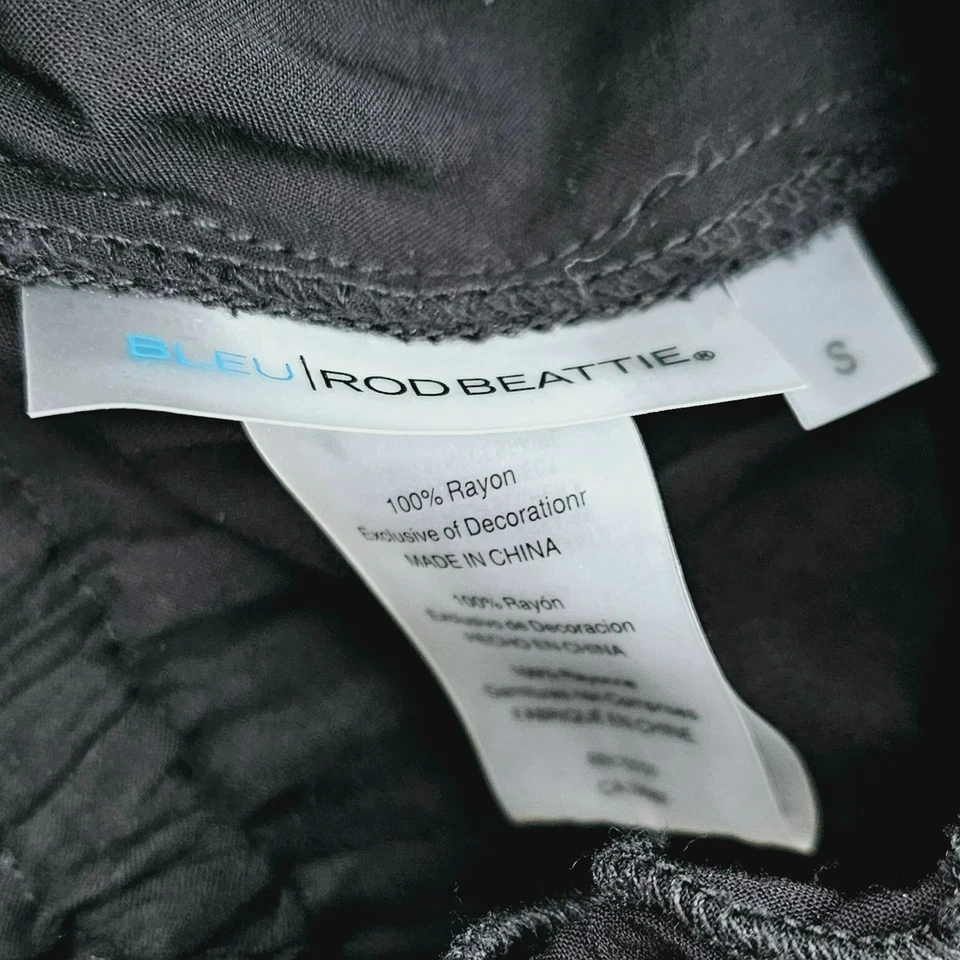 Vestido de Natación Bleu Rod Beattie Encubrimiento S Negro Borlas Coloridas Sin Tirantes en Niveles Foto 2 de 4