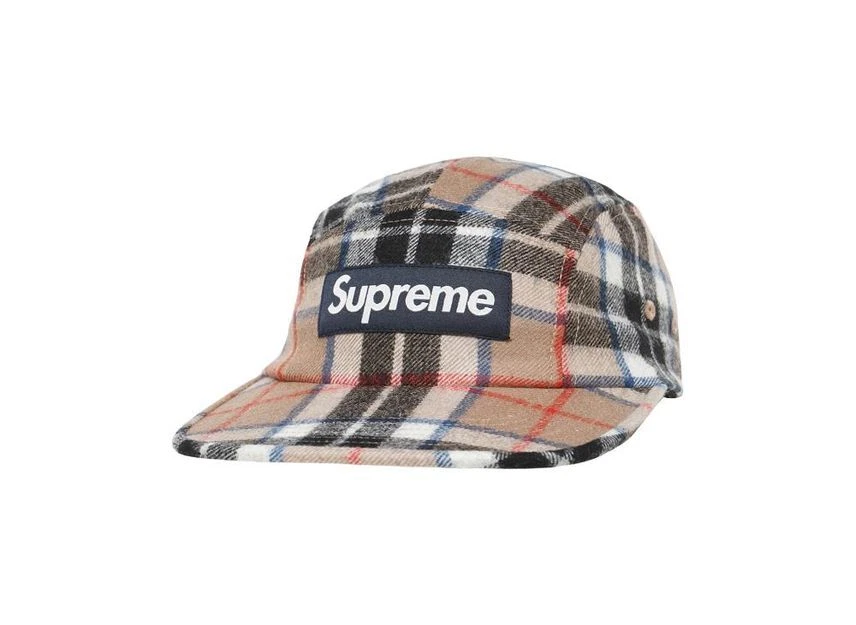 Supreme Lochcarron Camp Cap Tan Plaid | eBay