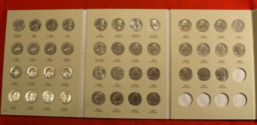 1965-1987 Washington quarter Harris Folder Book 43 coins circulated non silver - Picture 2 of 6