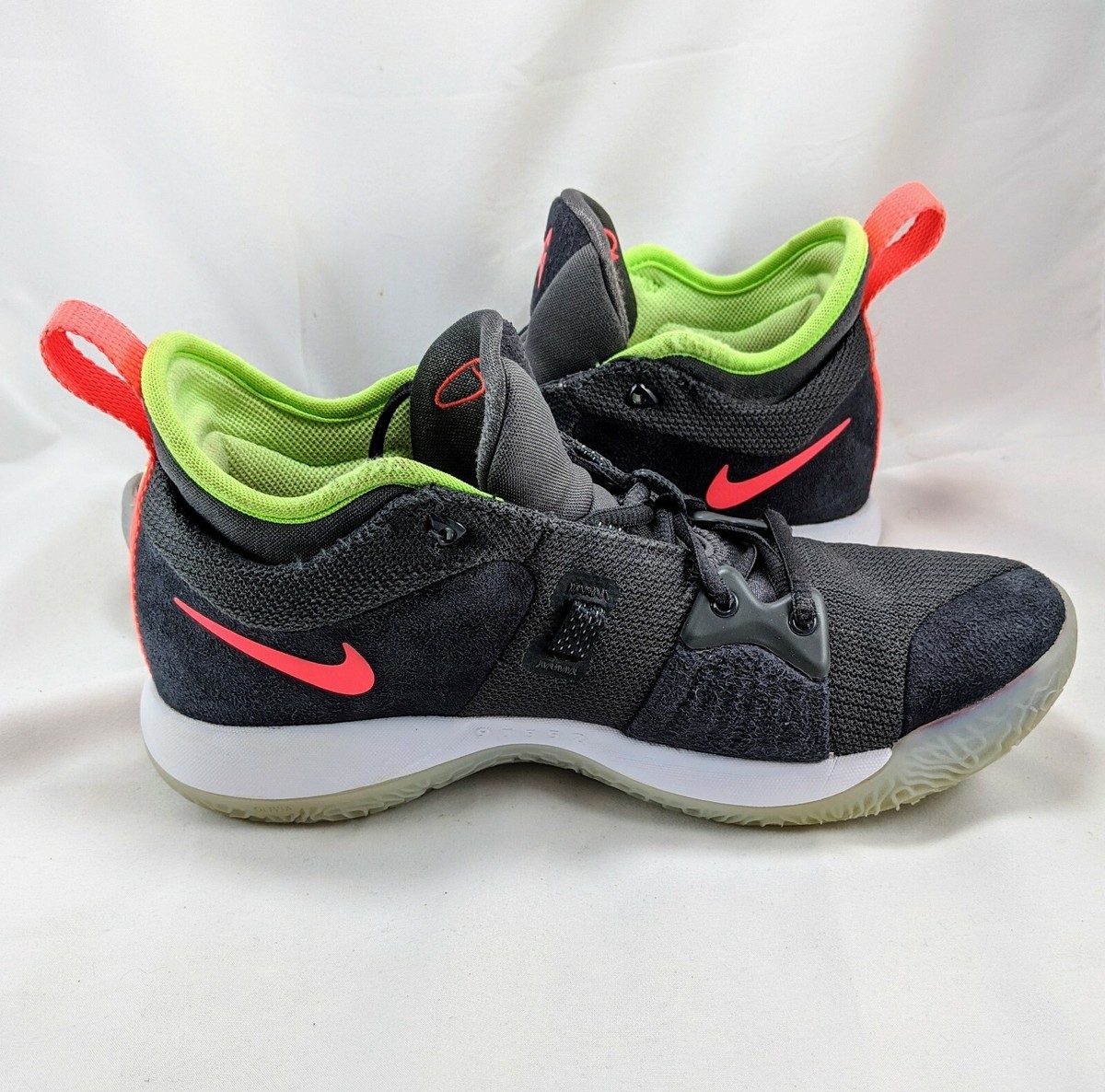 Nike Paul George Shoes PG 2 Anthracite Hot Punch Black AJ2039-005