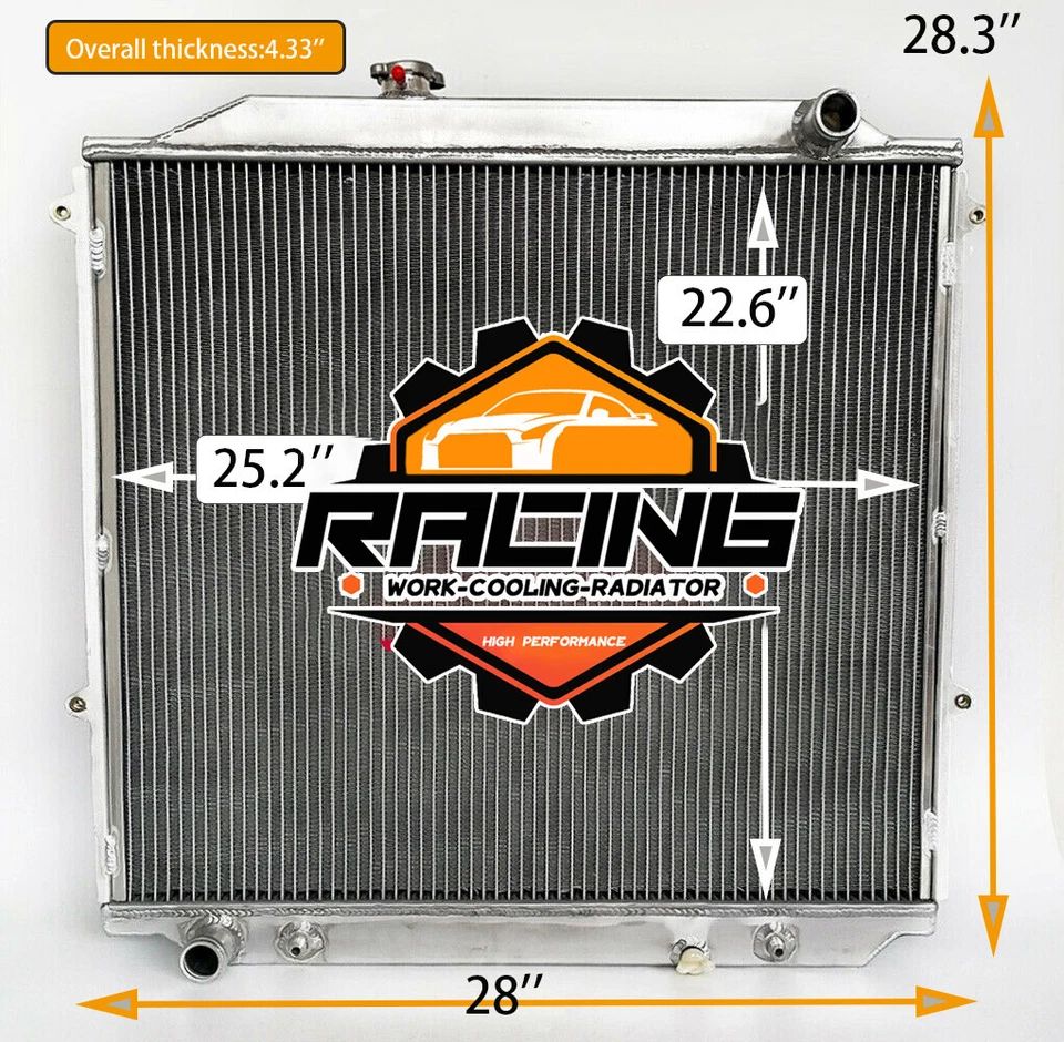 Алюминиевый радиатор для 1996-2002 Toyota 4Runner 3,4 л 2,7 л 1997 1998 1999 2000 01 - Изображение 2 из 4