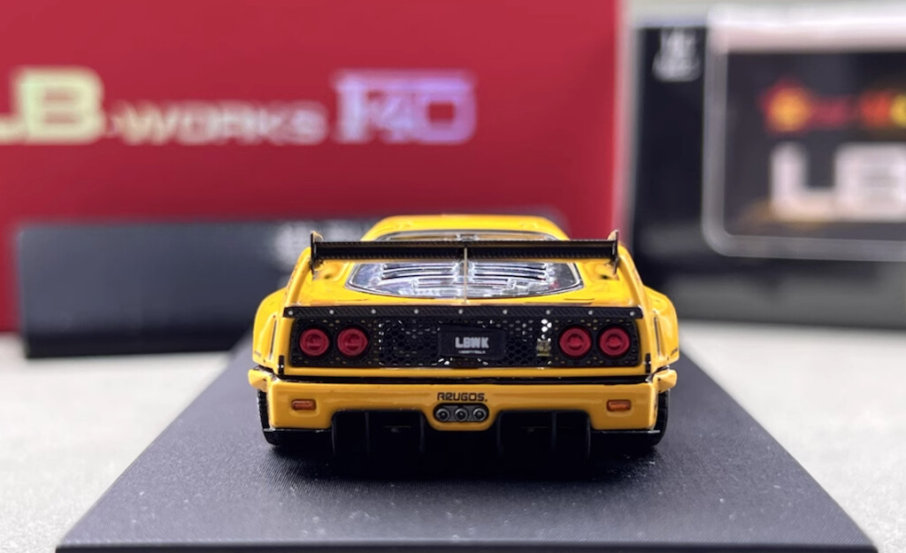 LBWK F40 イエロー Star Model 1/64 ダイキャスト Star 1:64 Yellow F40 LBWK Racing Sports Model Diecast Metal