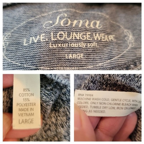Soma Live Lounge Wear luxuriös weiches Pyjama Set grau Gr. L kuschelige Loungewear - Bild 10 von 11