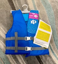 New X2O Life Jacket Universal Youth Life Vest 50 - 90 Pounds 710 Blue Ocean