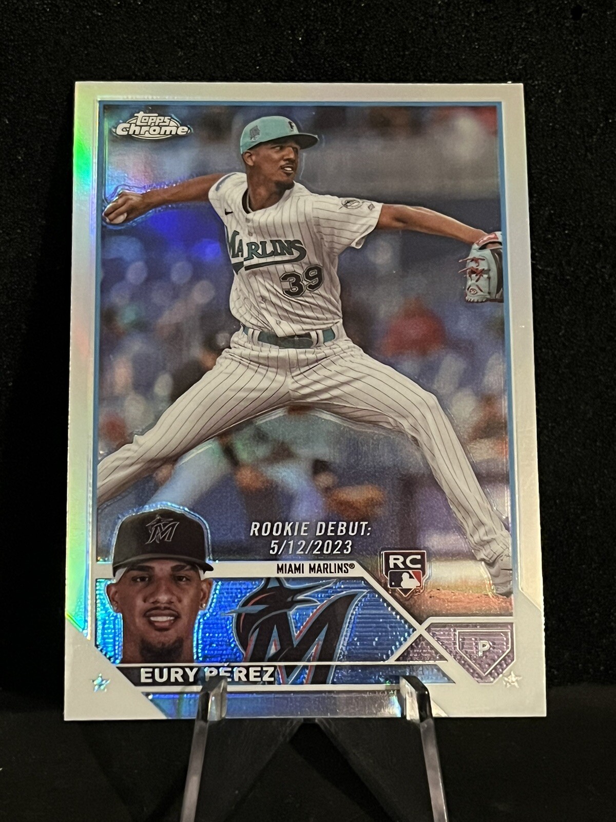 2023 Topps Chrome Update Rookie Debut Refractor #175 Eury Perez RC