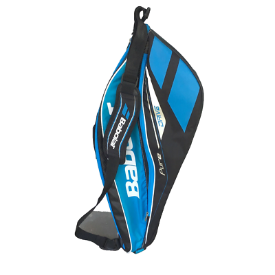 BABOLAT PURE DRIVE TENNIS 6 RACQUET BAG BLUE WHITE BLACK Ergonomic