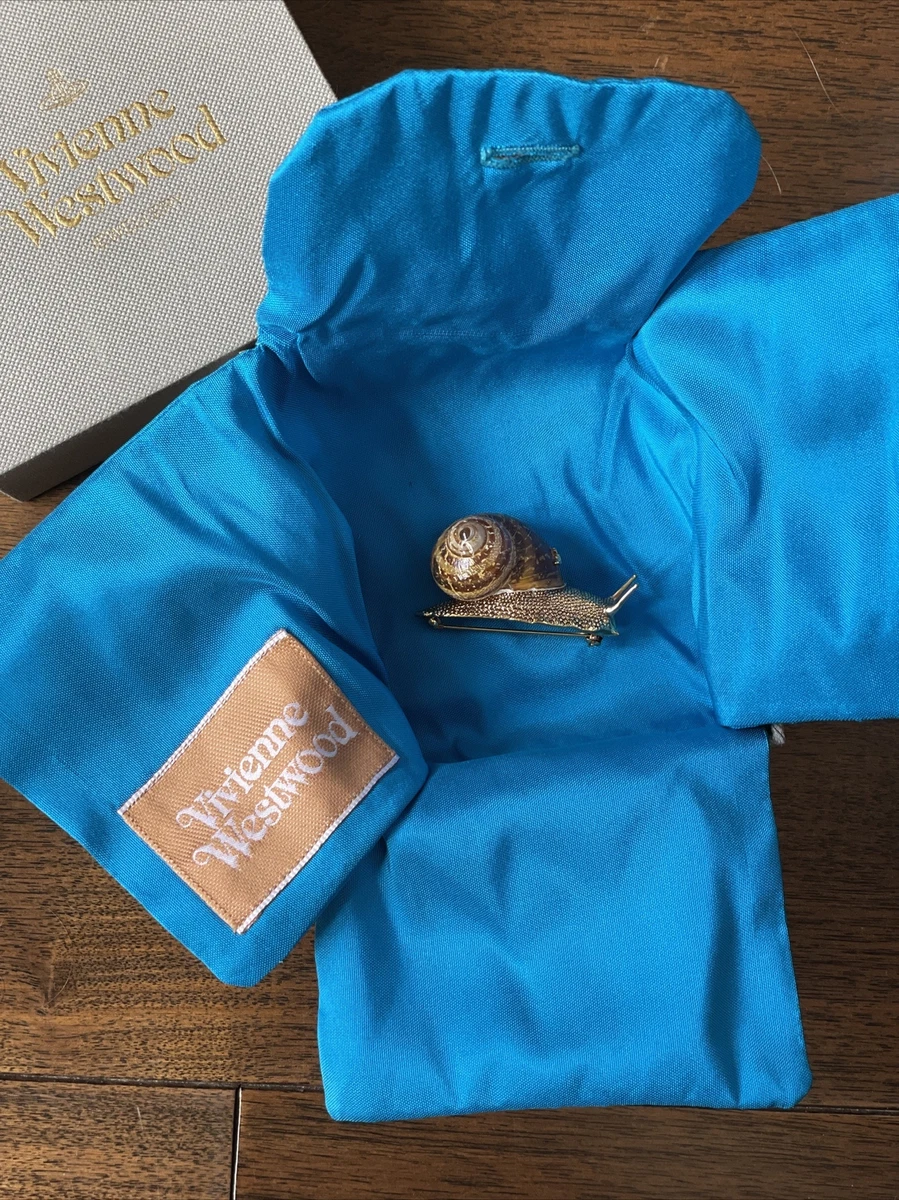 Vivienne Westwood Snail Brooch Jewelry with Box Orb