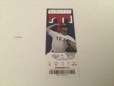 TEXAS RANGERS 2015 TICKET STUB 8/28/15 VS ORIOLES~Dariel Alvarez MLB DEBUT