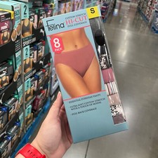 NIB Felina Hi-Cut 8-Pack Ultra-Soft Cotton Stretch w/Modal Briefs Small 80