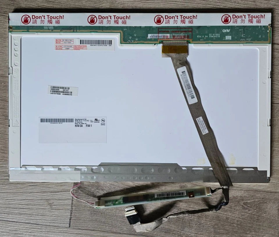 CCFL LCD Display B154EW02 V.5 AU Optronics glänzend 15,4" scree - Bild 2 von 4