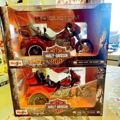 Pour Harley-Davidson 2021 CVO Tri Glide 1:12 Série de moto classique en alliage moulé sous pression Loisirs Street Moto Model Adult Collectibles Toys Cadeaux (GLIDE