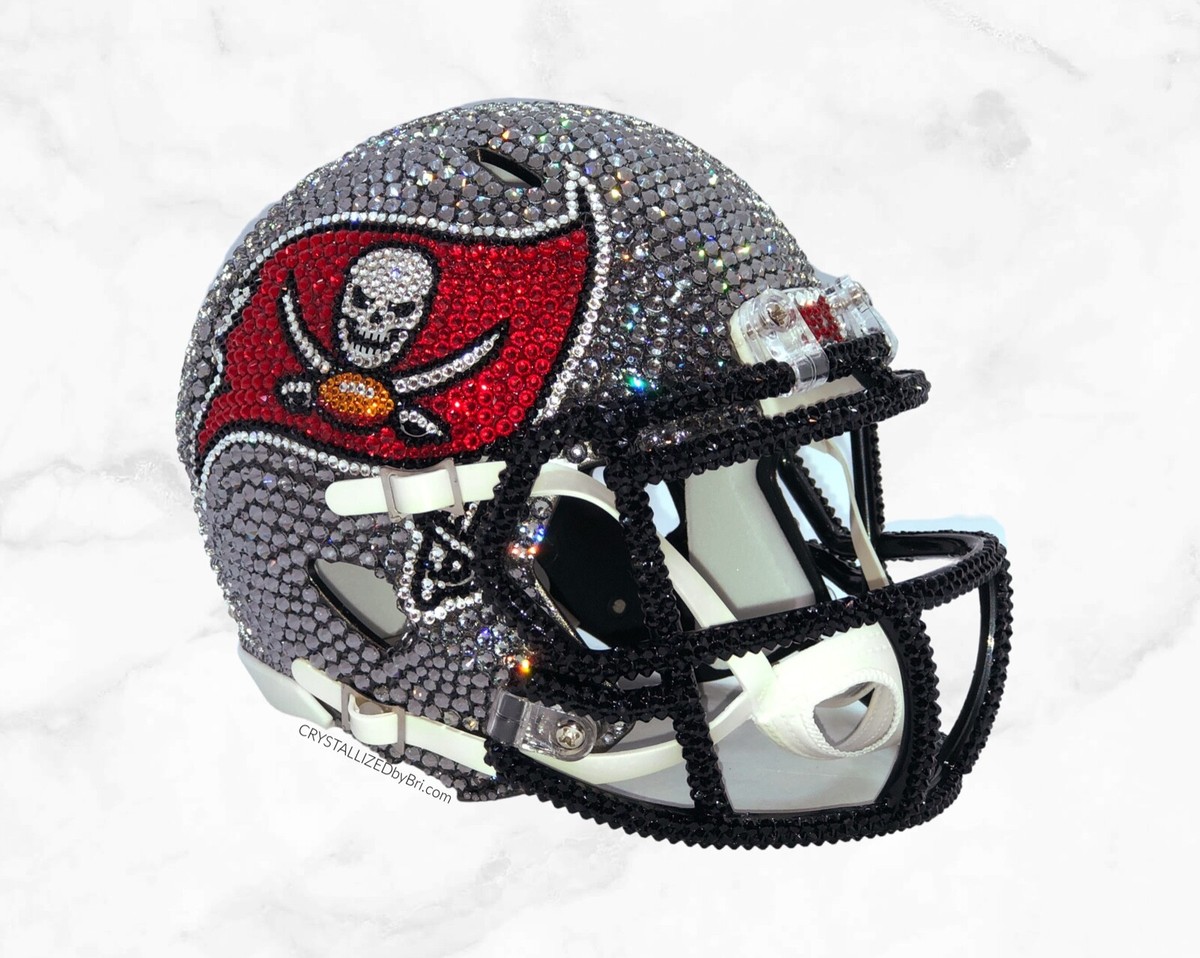 blinged out football helmets Any Team Bling Mini Football Helmet AUSTRIAN CRYSTALS NFL Bedazzled Riddell