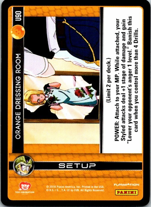 Orange Dressing Room U90 Dragon Ball Z Perfection Uncommon Card