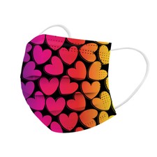 50PCS Adult Disposable Valentines Day Hearts ...