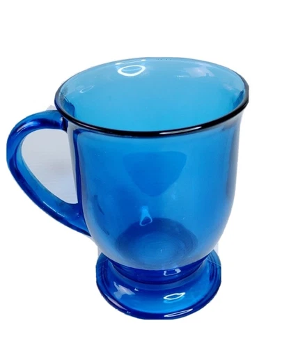 Vintage Anchor Hocking Cobalt Blue Glass Mug