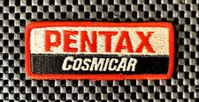 PENTAX COSMICAR EMBROIDERED SEW ON PATCH PENTAX ECONOMY BRAND 3 3/4 x 1 1/2" NOS