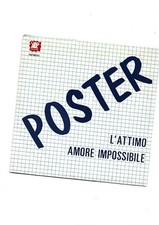 POSTER - DISCO 45 GIRI " L'ATTIMO / AMORE IMPOSSIBILE " (1981) DISCO NUOVO