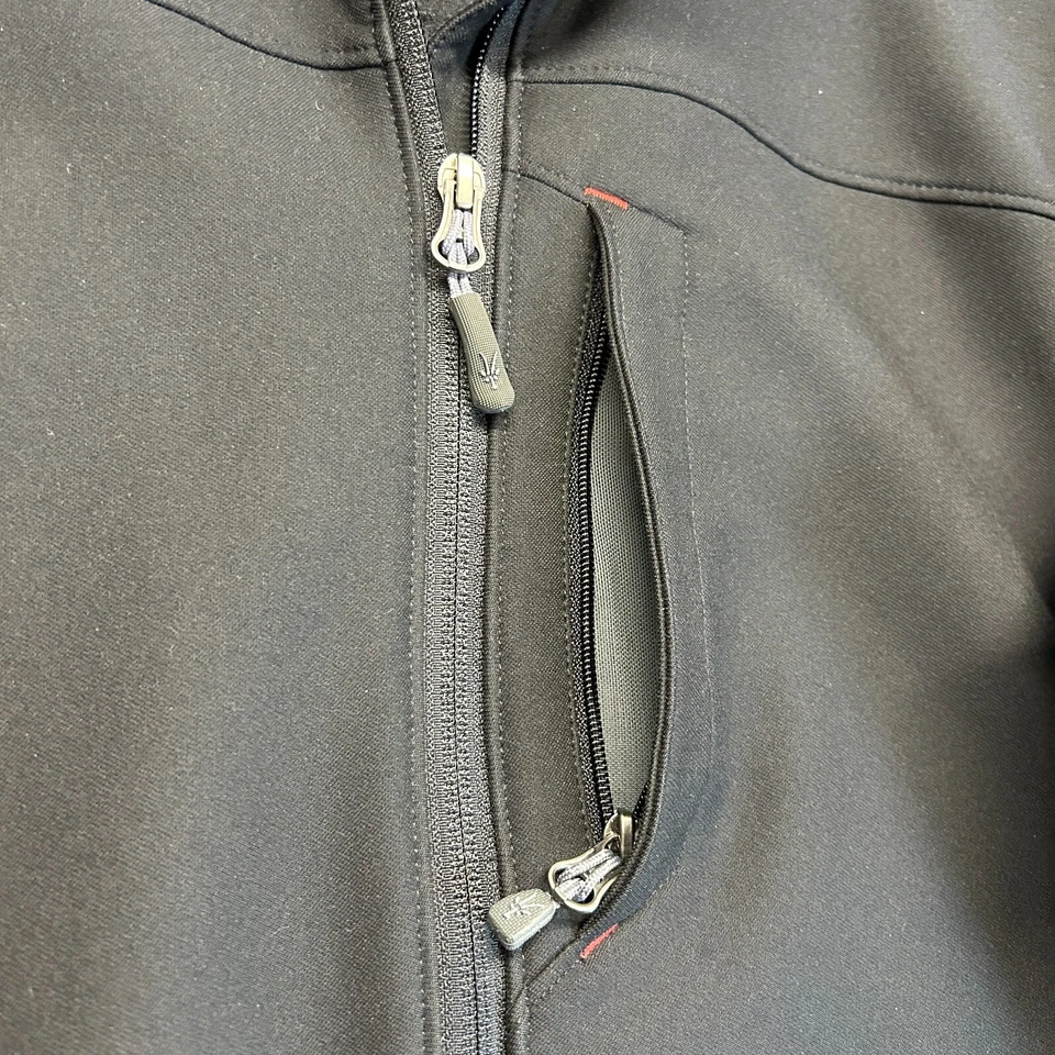 Chaqueta IBEX Peak ClimAwool Para Mujer Pequeña Negra Cremallera Completa Softshell Mezcla Merino Foto 3 de 4