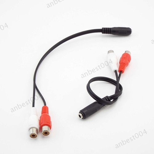 3.5mm Audio Cable Stereo Female RCA Male female Audio Cable for DVD TV VCR - Picture 2 of 12