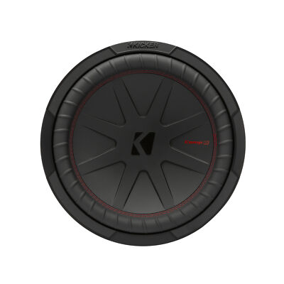 Kicker 48CWR124 Auto Audio CompR 12 Zoll Subwoofer Doppelschwingspule 4 Ohm 500 W AMP