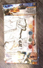 Jurassic World Dinosaur Paint Your Own Work of Art Paint Kit Board Set New