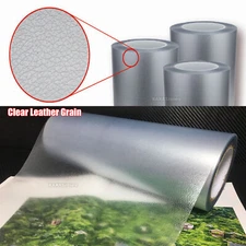 Air Free Clear 3D Leather Texture Matte Car Interior Desk Vinyl Wrap Sticker AX