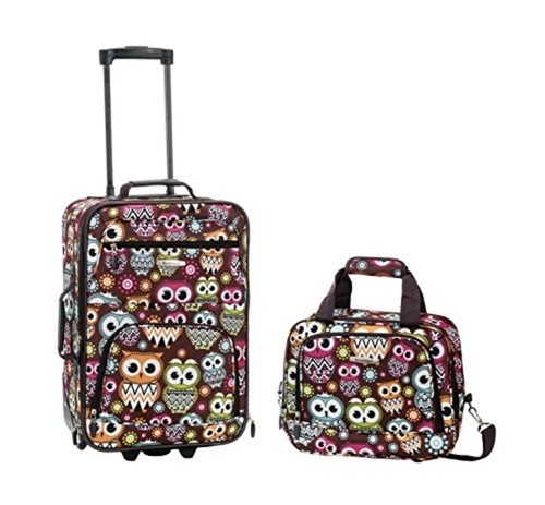 2 PC OWL LUGGAGE SET | eBay