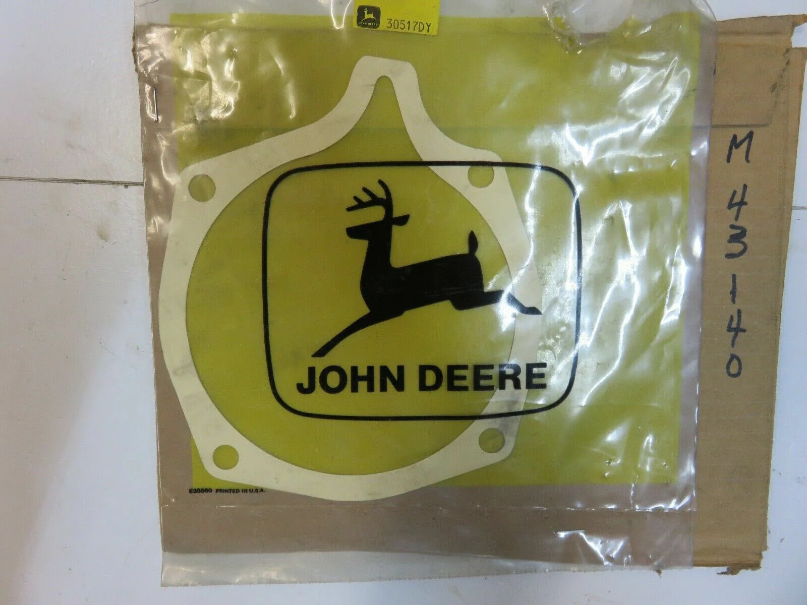 M43140 John Deere NOS Engine Bearing Plate Gasket For 110, 112 